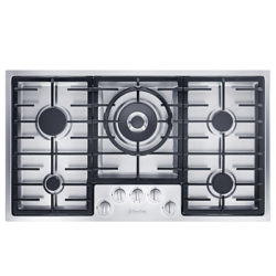 Miele KM2354 Integrated Gas Hob, Stainless Steel